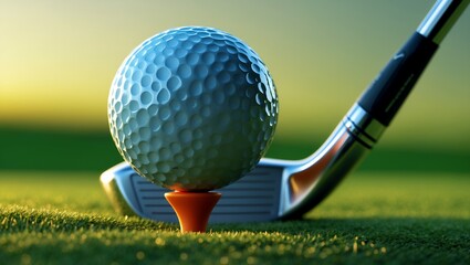 Golf tournament. Ready to take short 