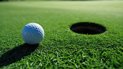 golf ball on green grass