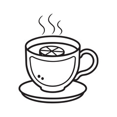 Cozy Coloring page, Line art, Bold and easy image, coloring sheet isolated vector illustration