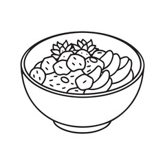 Cozy Coloring page, Line art, Bold and easy image, coloring sheet isolated vector illustration