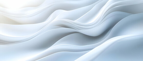 Abstract white waves, flowing design, background, website