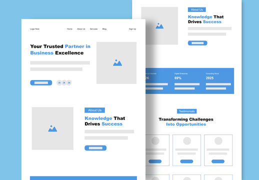 Business Wireframe Design