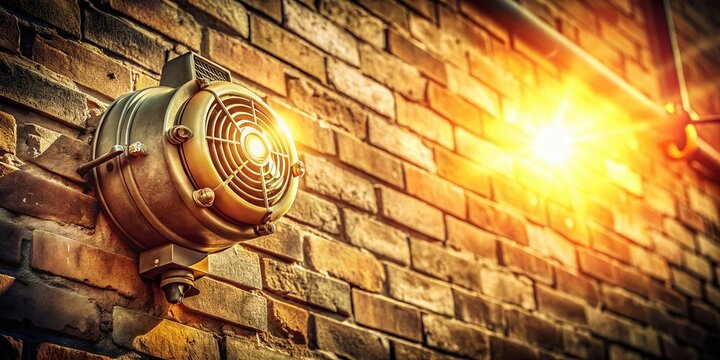 Vintage Heat Detector Safety Inspection - Retro Industrial Photography