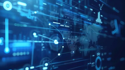 Global data visualization on a digital interface