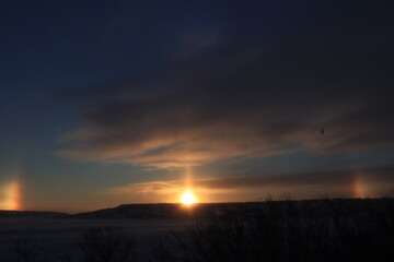 Winter Saskatchewan Scenery with animals, frost, fog, abandoned places, churches and more.