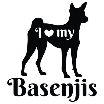 Basenjis Silhouette, Basenjis Vector Silhouette, Basenjis cartoon Silhouette, Basenjis illustration, Basenjis icon Silhouette, Basenjis Silhouette illustration