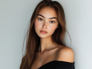 Fototapeta premium close up portrait of a woman 