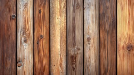 Fototapeta premium A close-up of rustic wooden planks with natural grain patterns and weathered texture