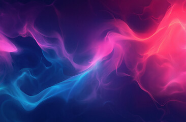 Abstract background featuring vibrant, colorful light and color effects set against a dark blue backdrop, creating a dynamic contrast and visually striking design