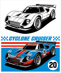 Cyclone Cruiser Racing Car Design