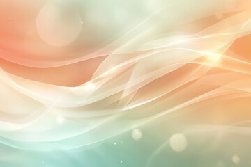 Abstract soft waves with light reflections in warm and cool tones creating a tranquil atmosphere