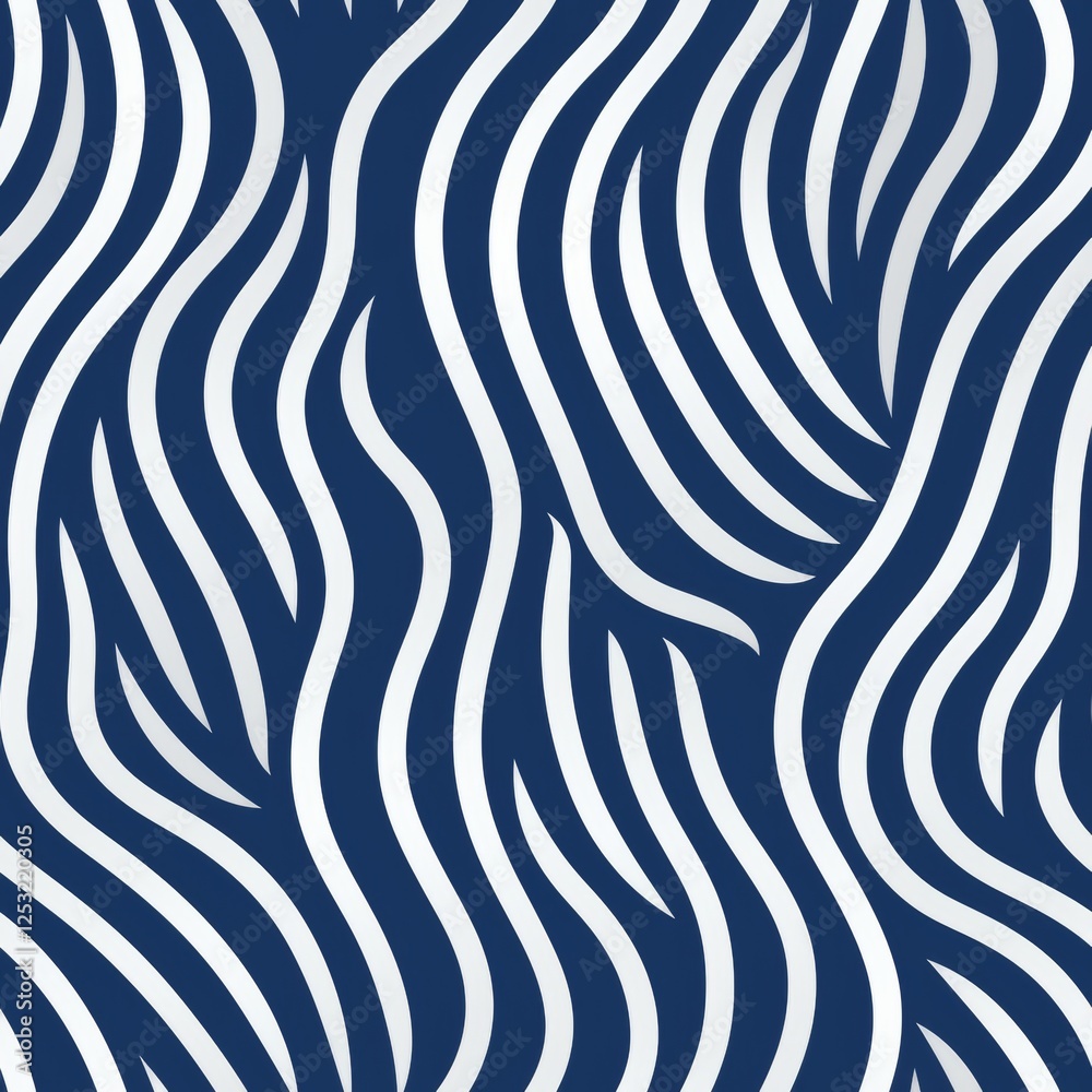 Poster abstract seamless pattern featuring smooth curved lines intersecting on a minimalist grid design