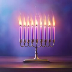 Fototapeta premium Menorah on desk