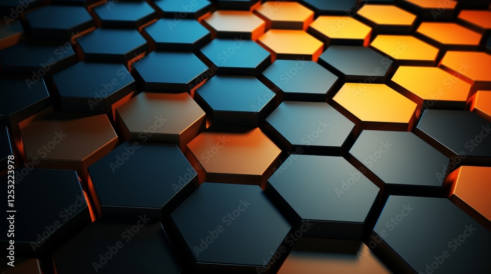 Poster graphite honeycomb pattern uniform hexagonal design for a distinctive background style