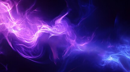 Obraz premium Abstract Purple and Blue Energy Wave Background