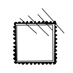 Postal stamp vector grunge set