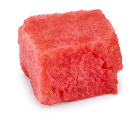 cut of watermelon isolated on white background. clipping path