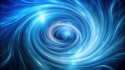 Ethereal blue swirls dance in mid-air