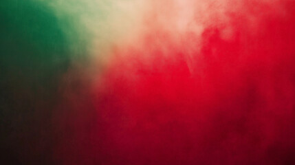 Obraz premium Soft blurred background with a light red and turquoise gradient, featuring a blurred landscape and smooth, fading edges for a calming and abstract atmosphere.