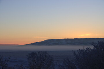Winter Saskatchewan Scenery with animals, frost, fog, abandoned places, churches and more.