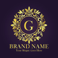 Luxury Gold Monogram Logo - Letter G