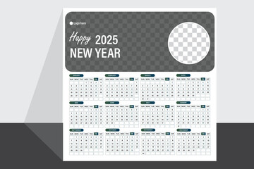 Modern table calendar design 2025 