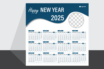 Modern table calendar design 2025 