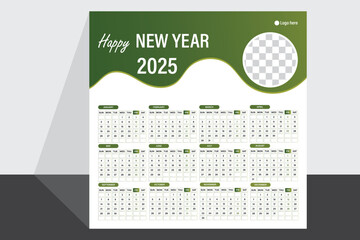 Modern table calendar design 2025 