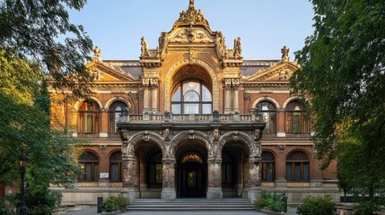 Magnificent Architecture: The Elegant Facade of a Historic Building