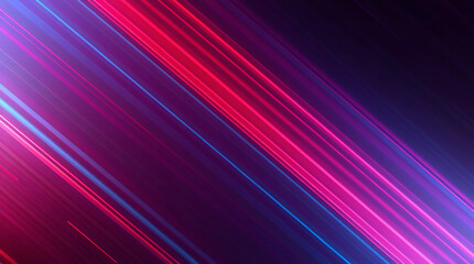 Fototapeta premium Vibrant Neon Abstract Background with Glowing Diagonal Lines