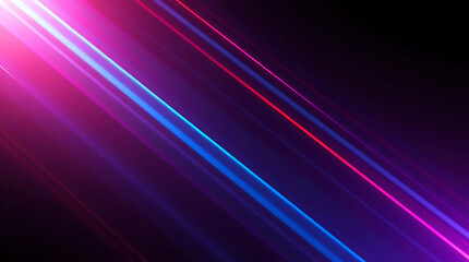 Fototapeta premium Vibrant Neon Abstract Background with Glowing Diagonal Lines