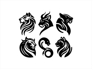 Obraz premium panther logo set design