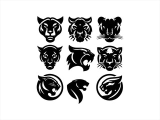 panther logo set design