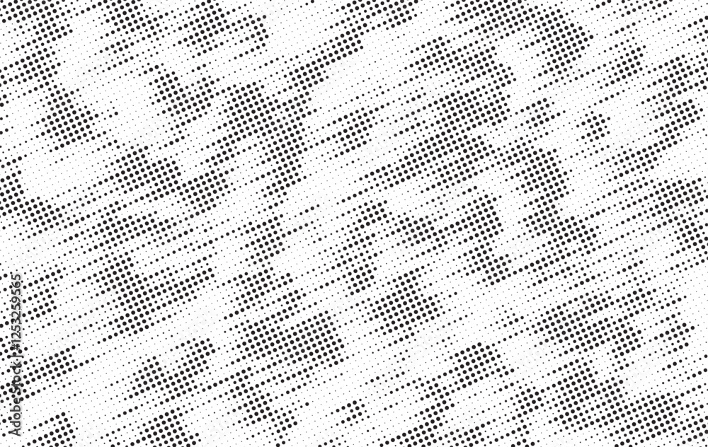Aufkleber black and white dotted halftone background. black and white dots, halftone effect. gradient pattern.