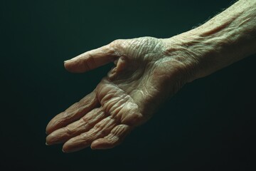 Fototapeta premium Elderly Hand with Wrinkles
