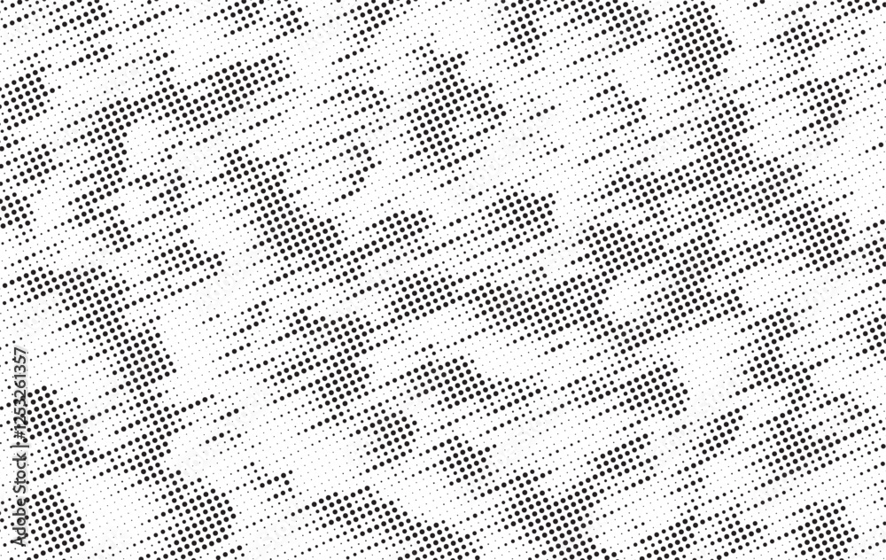 Aufkleber black and white dots, halftone effect. gradient background. gradient halftone dots grunge background