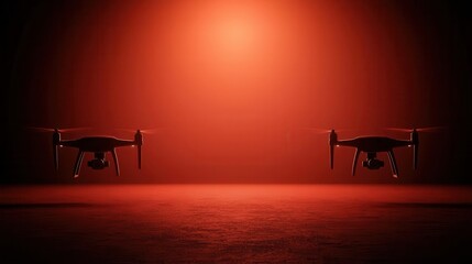 inventory management distribution flow. Futuristic concept of drones, automated vehicles, and smart systems facilitating seamless inventory distribution flow