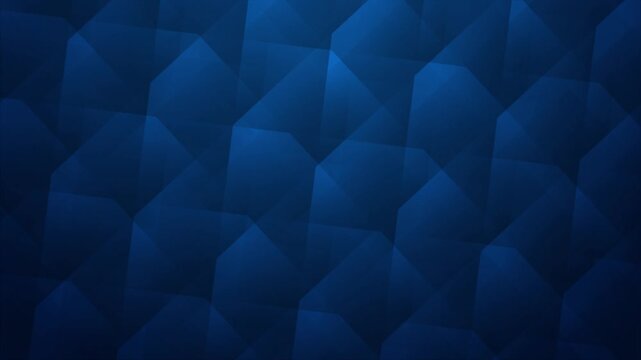 4K Footage Light blue background corporate abstract background of looping animated gradient geometric shapes	