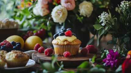 Golden Butter Spreading Effortlessly Over Soft Warm Cupcake