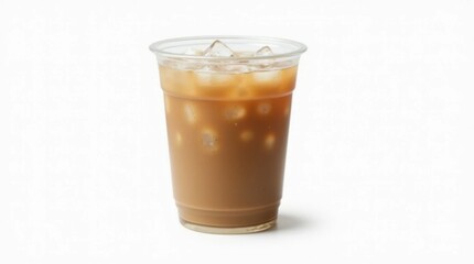 Iced Coffee in a Transparent Cup