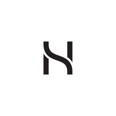 Letter H, HS or SH logo or icon design