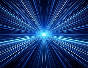 abstract blue light speed hyperspace background colorful zoom light trails background