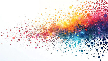 abstract colorful background with dots