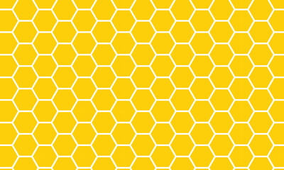 abstract yellow honeycomb pattern can be used background.