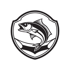 Fototapeta premium fish, fishing logo