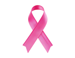 close up of pink ribbon. pink ribbon symbol for breast cancer awareness. October. isolated on transparent or white background. pink breast cancer ribbon