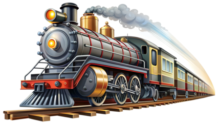train in motion clipart illustration png