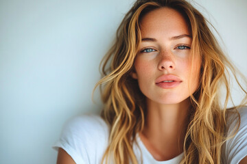 Naklejka premium close up portrait of a woman 