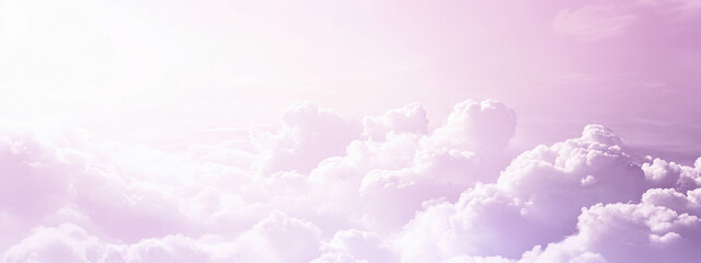 Soft pink and lavender clouds create a dreamy, ethereal sky setting, evoking a sense of tranquility and peace in a vast, open landscape.