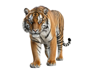 tiger. close up of tiger isolated on transparent or white background